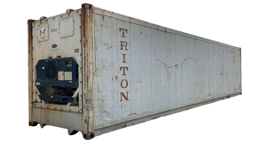 40ft Used Certified Refrigerated Shipping Container | DeluxConex